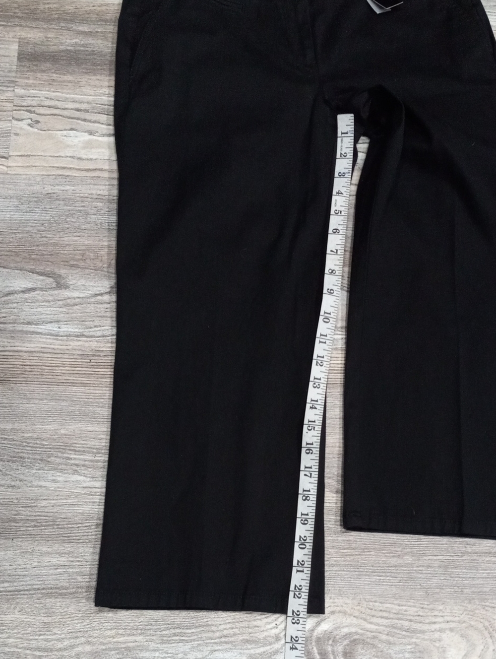 Talbots Black Cropped Straight-Leg Women's Pants - Picture 9 of 15